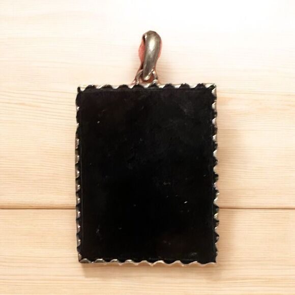 Nice VINTAGE ONE OF A KIND Natural Antique LARGE silver tone, dragon and phoenix - Picture 4 of 4